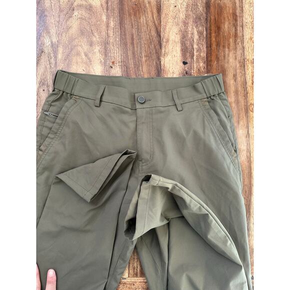 Jack Archer Men's Olive Green Jetsetter Slim Fit Tech Chino Pant Size 32 - Picture 9 of 10